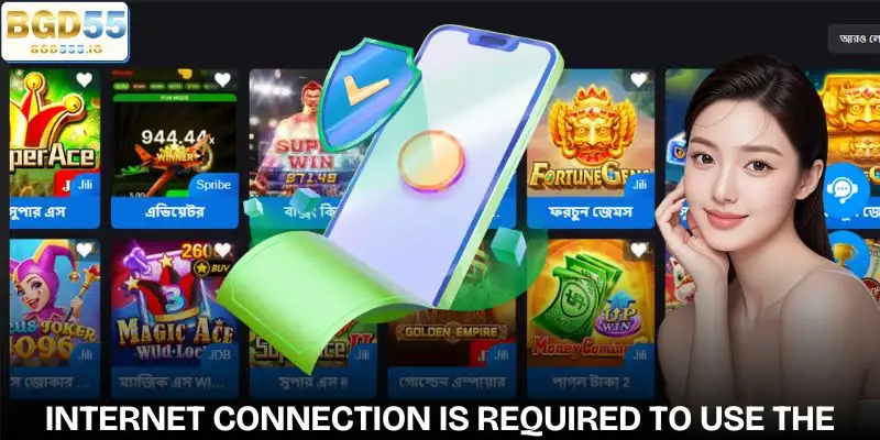 BGD55 bet app - Internet connection