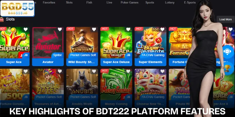 Key highlights of the BDT222 betting platform today