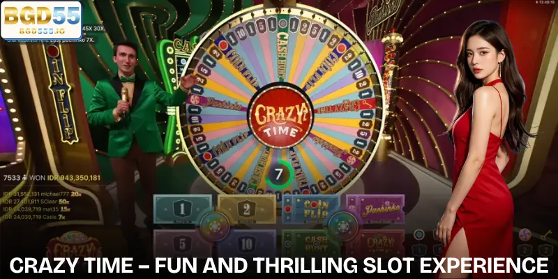 Crazy Time - A fun and highly entertaining slot game series